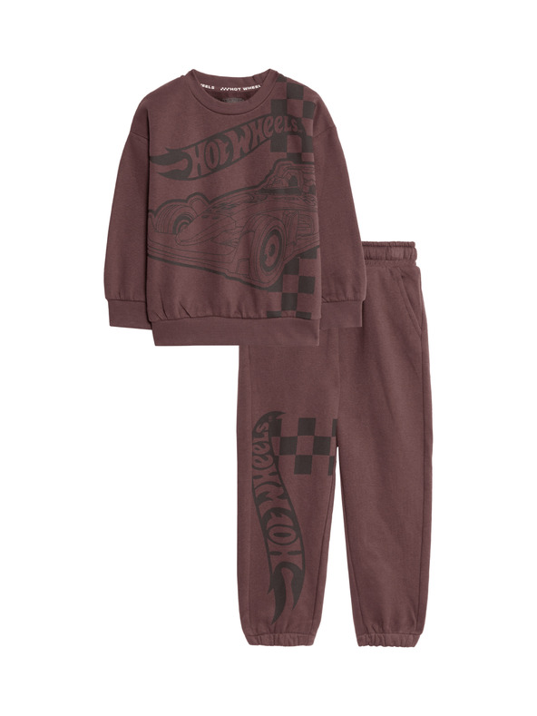 Marks & Spencer Hot Wheels™ mintás ruha magas pamuttartalommal (2-8 éves) Marks & Spencer lila