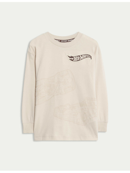 Marks & Spencer Hot Wheels™ mintás felső tiszta pamutból (2–8 éves) Marks & Spencer krém