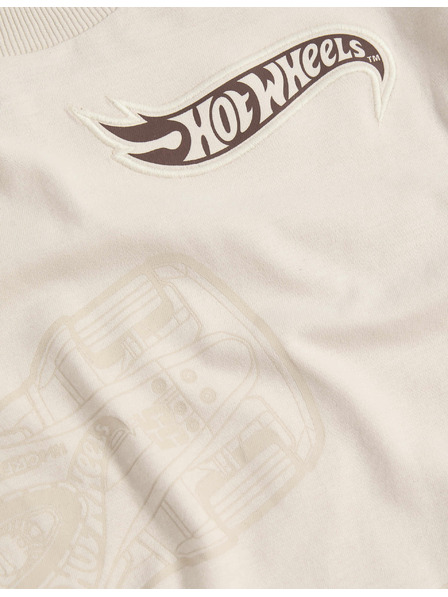 Marks & Spencer Hot Wheels™ mintás felső tiszta pamutból (2–8 éves) Marks & Spencer krém