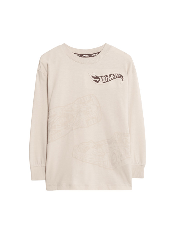Marks & Spencer Hot Wheels™ mintás felső tiszta pamutból (2–8 éves) Marks & Spencer krém