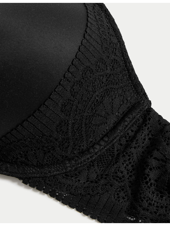 Marks & Spencer Sima Body Soft™ dekoltált melltartó csontokkal, méret A–E Marks & Spencer fekete