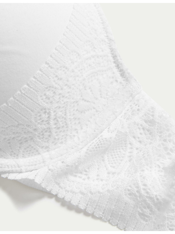 Marks & Spencer Sima Body Soft™ dekoltált melltartó csontokkal, méret A–E Marks & Spencer fehér