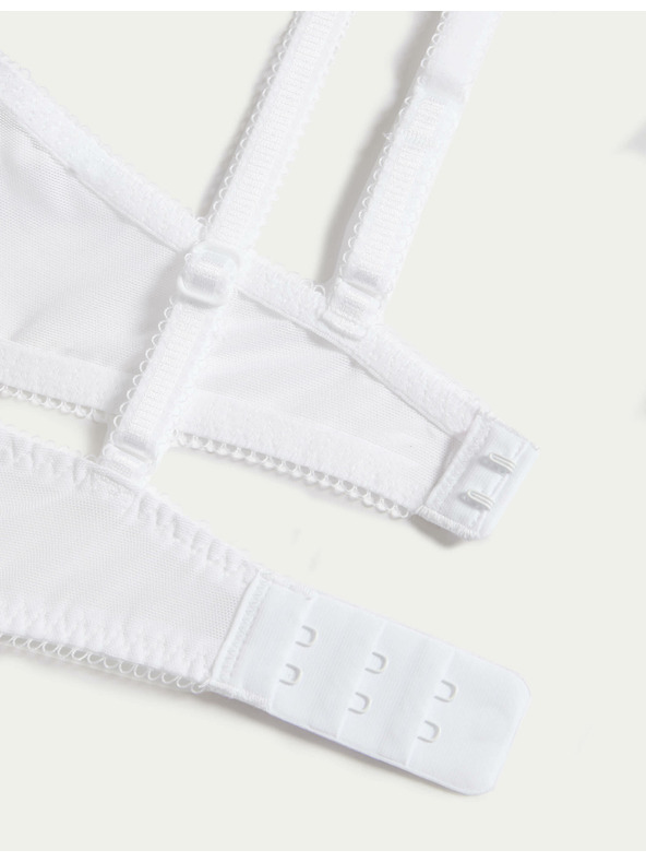 Marks & Spencer Dekoltált melltartó csontokkal és csipkével, méret A–E Marks & Spencer fehér