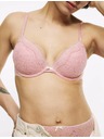 Marks & Spencer Dekoltált melltartó csontokkal és csipkével, méret A–E Marks & Spencer rózsaszín