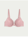 Marks & Spencer Dekoltált melltartó csontokkal és csipkével, méret A–E Marks & Spencer rózsaszín