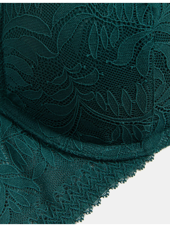 Marks & Spencer Csipkés push-up melltartó csontokkal és Flexifit™ technológiával, méret A–E Marks & Spencer zöld