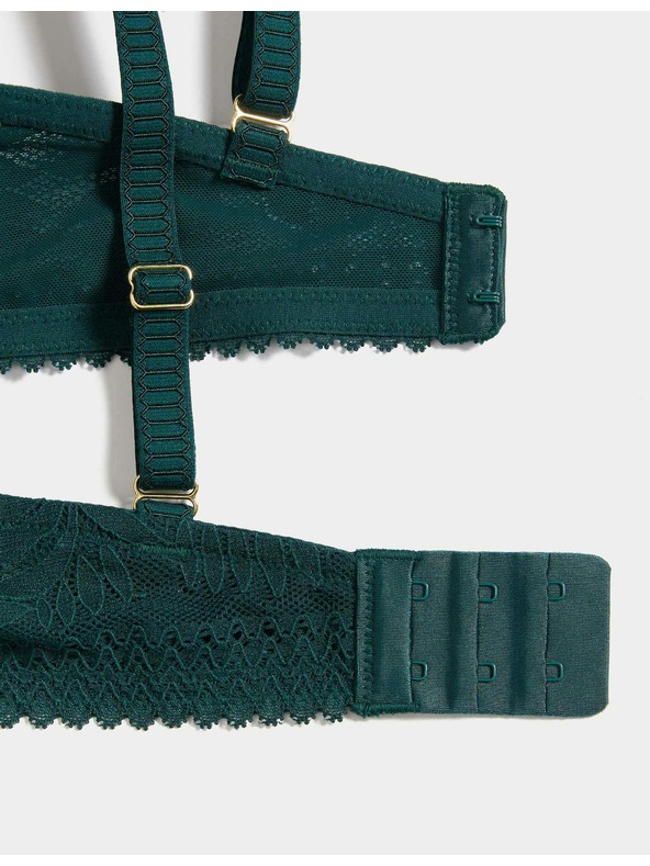 Marks & Spencer Csipkés push-up melltartó csontokkal és Flexifit™ technológiával, méret A–E Marks & Spencer zöld