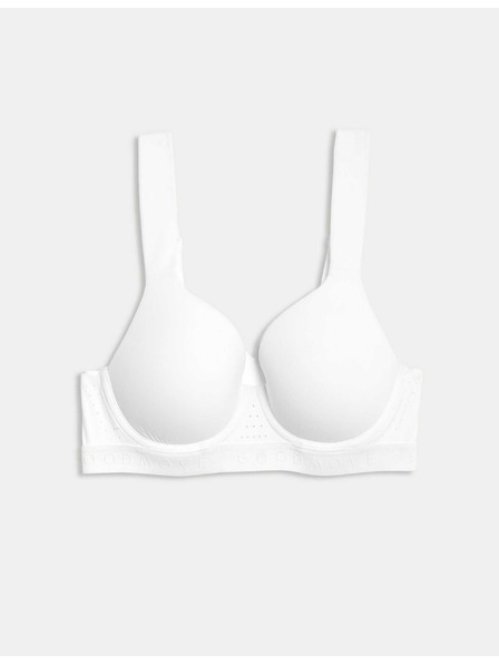 Marks & Spencer Sportovní hybridní hladká podprsenka se střední oporou (A–E) Marks & Spencer fehér