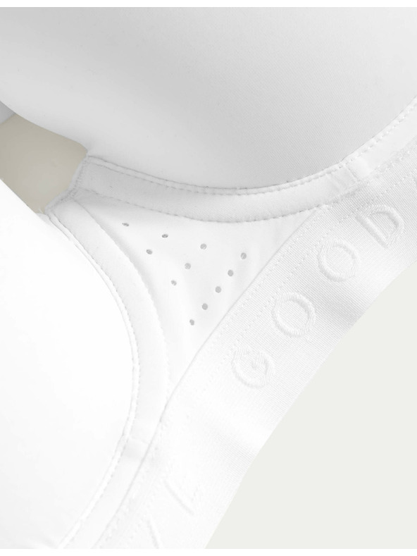 Marks & Spencer Sportovní hybridní hladká podprsenka se střední oporou (A–E) Marks & Spencer fehér