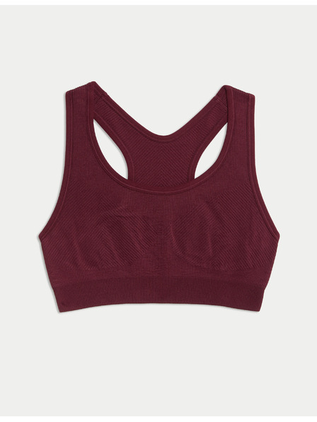 Marks & Spencer Közepes merevítésű kétoldalas varrásmentes sportmelltartó Marks & Spencer piros