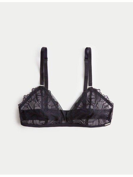 Marks & Spencer Monaco hímzett bralette merevítő nélkül (A-E) Marks & Spencer sötétkék
