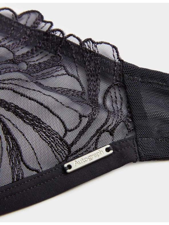 Marks & Spencer Monaco hímzett bralette merevítő nélkül (A-E) Marks & Spencer sötétkék