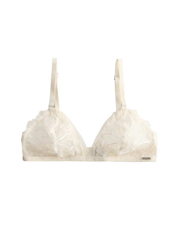 Marks & Spencer Monaco hímzett bralette merevítő nélkül (A-E) Marks & Spencer törtfehér