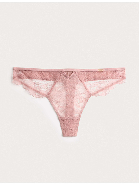 Marks & Spencer Nefelejcs csipke tanga Marks & Spencer barna