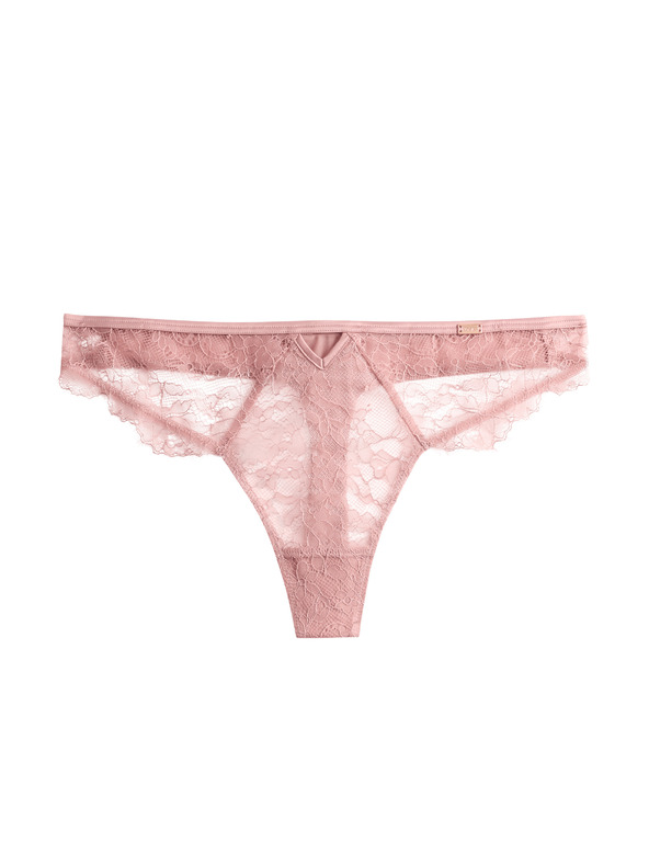 Marks & Spencer Nefelejcs csipke tanga Marks & Spencer barna