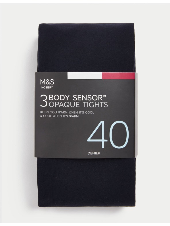 Marks & Spencer Body Sensor™ harisnyanadrág, 40 DEN, 3 db csomagolásban Marks & Spencer sötétkék