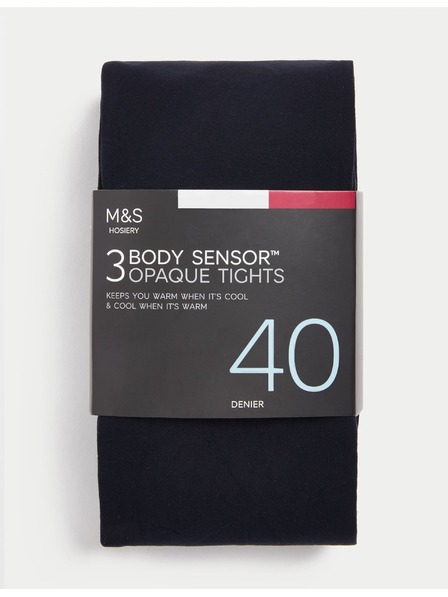Marks & Spencer Body Sensor™ harisnyanadrág, 40 DEN, 3 db csomagolásban Marks & Spencer sötétkék