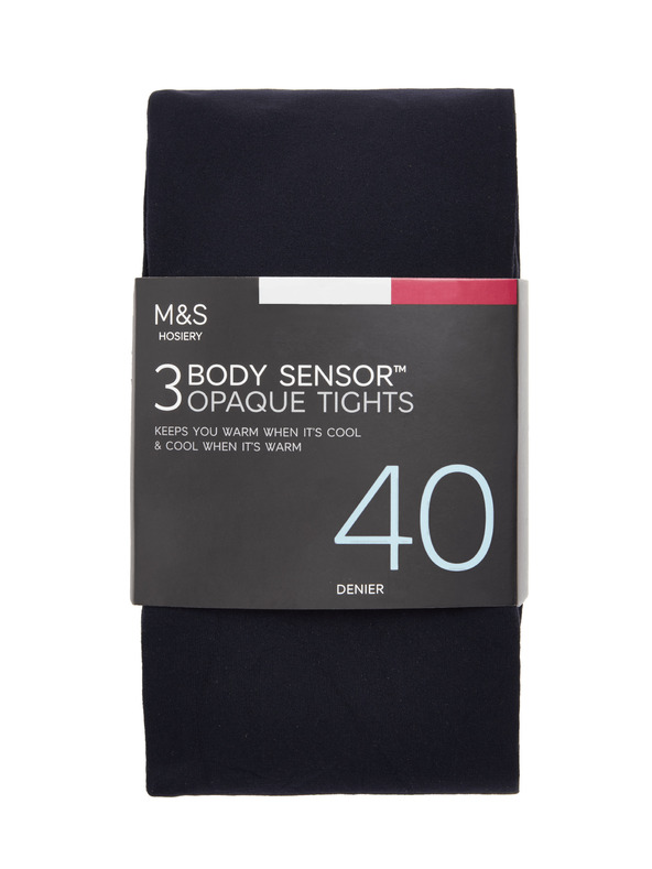 Marks & Spencer Body Sensor™ harisnyanadrág, 40 DEN, 3 db csomagolásban Marks & Spencer sötétkék