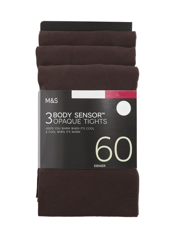 Marks & Spencer Body Sensor™ harisnya, 60 DEN, 3 darab csomagolásban Marks & Spencer barna