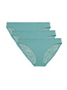 Marks & Spencer Body Soft™ bikini alsónadrág csipkével, 3 db szett Marks & Spencer zöld