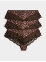 Marks & Spencer Brazíliai alsónadrág csipkével, 3 csomag Marks & Spencer barna