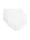 Marks & Spencer Csipkés derekú alsónadrág Flexifit™ technológiával, 3 db Marks & Spencer fehér