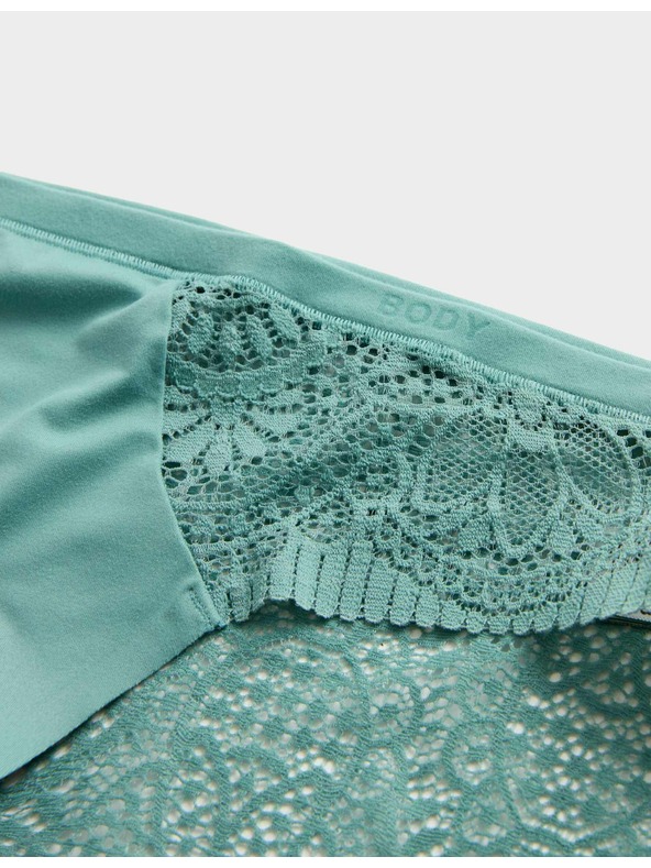 Marks & Spencer Magasan kivágott Body Soft™ alsó, 3 db-os szett Marks & Spencer zöld