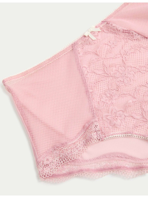 Marks & Spencer Csipkés rövidnadrág magas derékkal Jasmine, 3 db Marks & Spencer rózsaszín