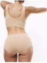 Marks & Spencer Magasderekú rövidnadrág láthatatlan szegéllyel Cool Comfort, 3 db Marks & Spencer bézs