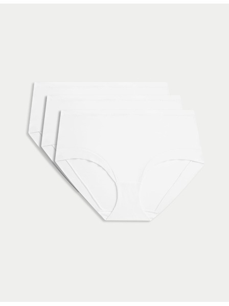Marks & Spencer Magasderekú rövidnadrág Flexifit™ technológiával, 3 db-os csomag Marks & Spencer fehér