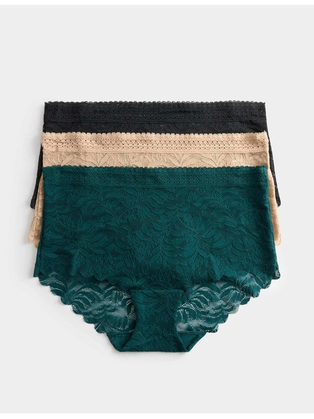 Marks & Spencer Magasan kivágott rövidnadrág Flexifit™ technológiával, 3 db-os csomag Marks & Spencer zöld