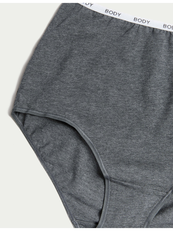 Marks & Spencer Derék alatti alsónemű magas pamuttartalommal, 4 db Marks & Spencer szürke