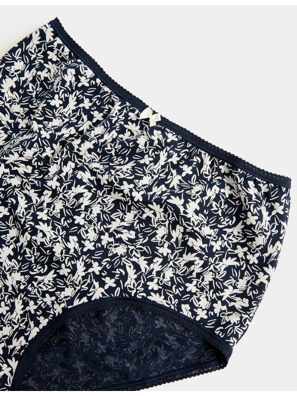 Marks & Spencer Derék alatti alsónemű mintával, Lycra™ pamutból, 5 db Marks & Spencer szürke