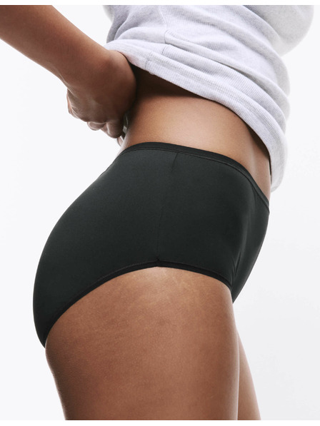 Marks & Spencer Rövid szárú alsónemű magas derékkal, mikroszálas, láthatatlan szegéllyel, 5 db Marks & Spencer fekete