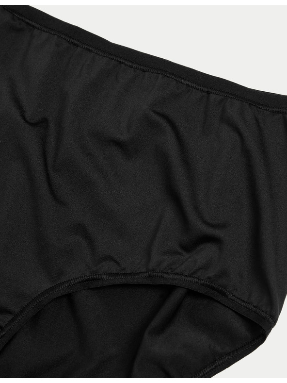 Marks & Spencer Rövid szárú alsónemű magas derékkal, mikroszálas, láthatatlan szegéllyel, 5 db Marks & Spencer fekete