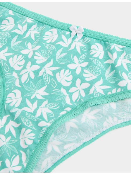 Marks & Spencer Brazil fazonú alsónemű magas pamuttartalommal és Lycra™ anyaggal, 5 db Marks & Spencer zöld