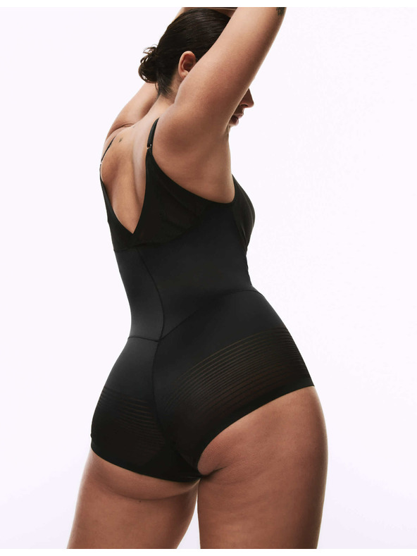 Marks & Spencer Áttetsző csíkos merevítős Body Wear Your Own Bra Marks & Spencer fekete