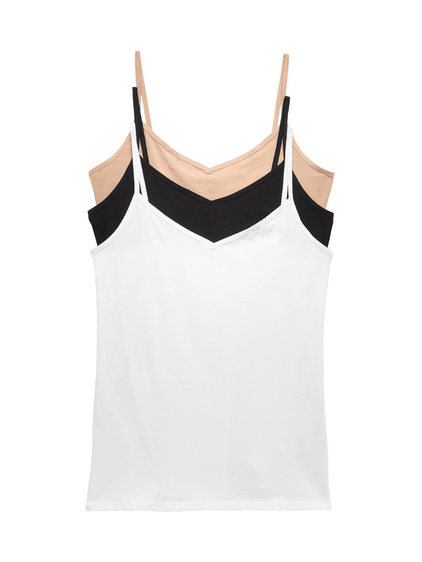 Marks & Spencer Marks & Spencer 3 db-os pántos trikó magas pamuttartalommal, bézs