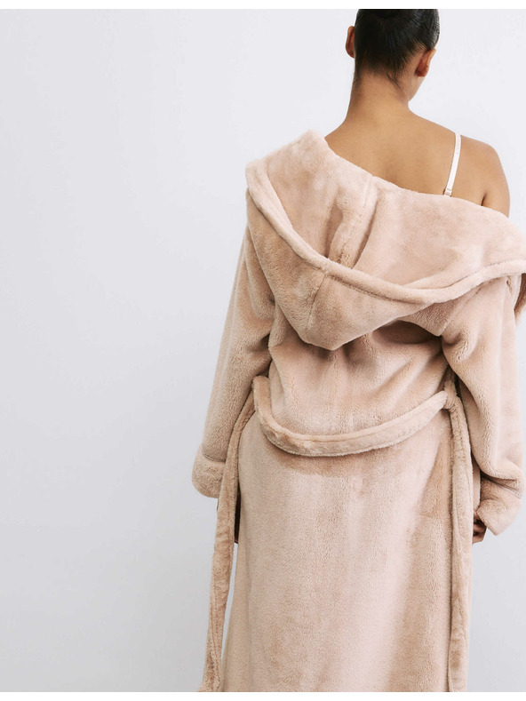 Marks & Spencer Marks & Spencer kapucnis polár köntös bézs