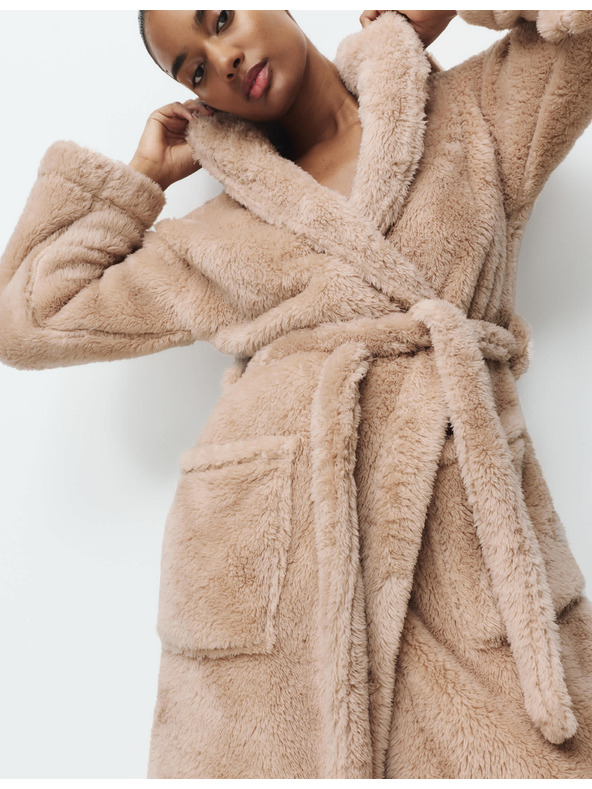 Marks & Spencer Kapucnis fürdőköpeny Marks & Spencer törtfehér