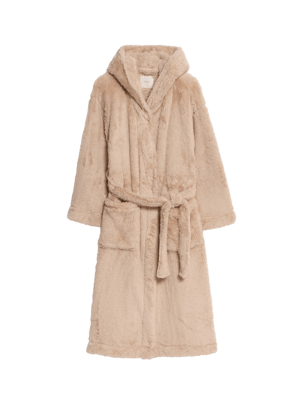 Marks & Spencer Kapucnis fürdőköpeny Marks & Spencer törtfehér