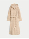 Marks & Spencer Kapucnis hosszú zsorzsett fürdőköpeny Marks & Spencer törtfehér