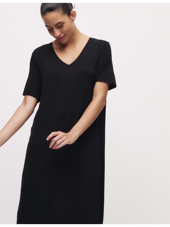 Marks & Spencer Csipkebetétes hálóing Marks & Spencer fekete