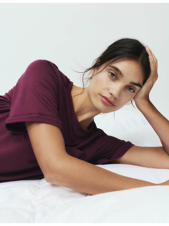 Marks & Spencer Body Soft™ szatén szegélyű hálóing Marks & Spencer piros