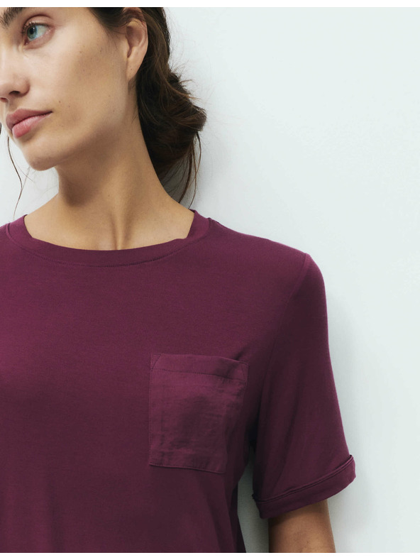 Marks & Spencer Body Soft™ szatén szegélyű hálóing Marks & Spencer piros