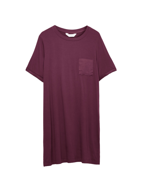 Marks & Spencer Body Soft™ szatén szegélyű hálóing Marks & Spencer piros