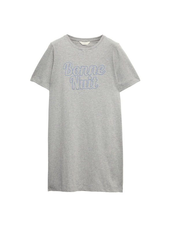 Marks & Spencer Felirattal ellátott Cool Comfort™ hálóing Marks & Spencer szürke