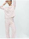 Marks & Spencer Tiszta pamut pizsama szett nyomtatott mintával Marks & Spencer rózsaszín