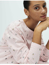 Marks & Spencer Tiszta pamut pizsama szett nyomtatott mintával Marks & Spencer rózsaszín