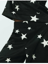 Marks & Spencer Csillag nyomatos polár pizsama szett mandzsettás nadrággal Marks & Spencer fekete